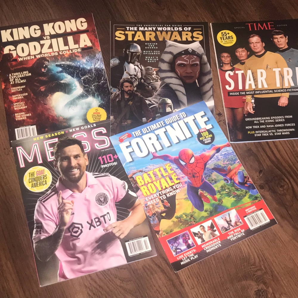 SUMMER READING -JUST GOT BETTER!!!lionel Messi Star Wars and more